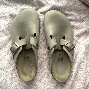 Birkenstock Boston Clog Oiled Leather, Sz 37